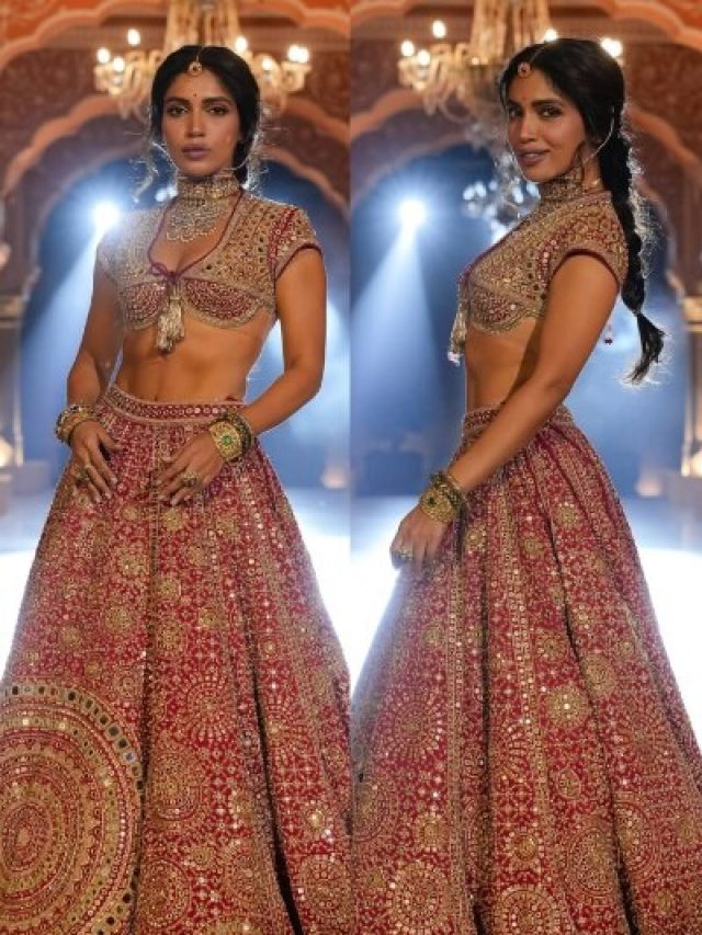 5000 शीशों से चमका 35 साल पुराना लहंगा पहन 'रॉयल' ब्राइड बनीं भूमि, बिखेरा जलवा