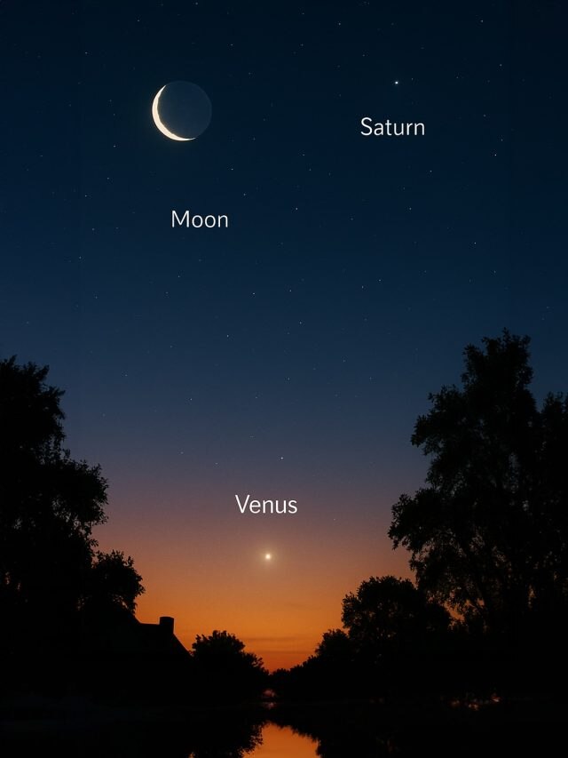 Moon, Venus, Saturn align: The celestial trio you’ll only catch this week