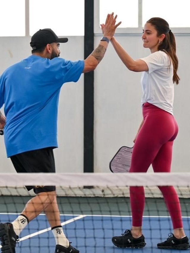 पत्नी अनुष्का संग विराट कोहली की मस्ती, खेल के मैदान में दिखी जुगलबंदी, फैंस बोले- भाभी आ गईं