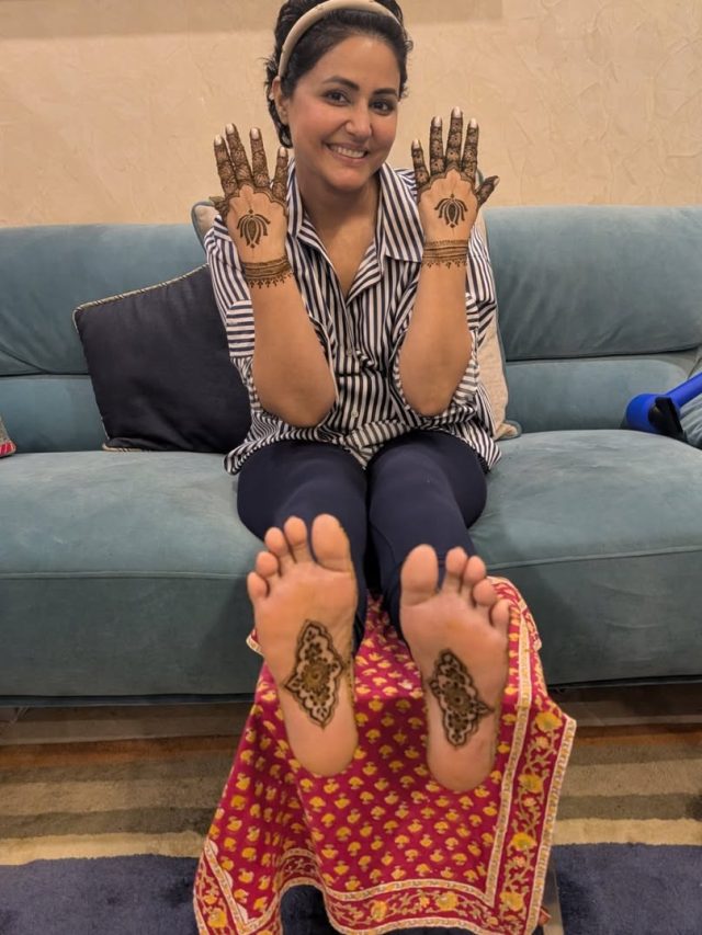 हिना खान ने गुपचुप रचाई शादी, सामने आई मेहंदी की तस्वीरें, चहकती दिखीं एक्ट्रेस