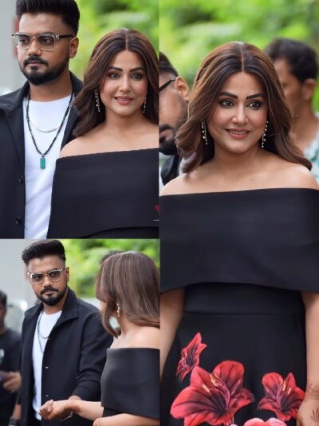 नई दुल्हन हिना खान का ग्लैमरस अंदाज, पति रॉकी संग ऑफ शोल्डर ड्रेस में हुईं स्पॉट, PHOTOS