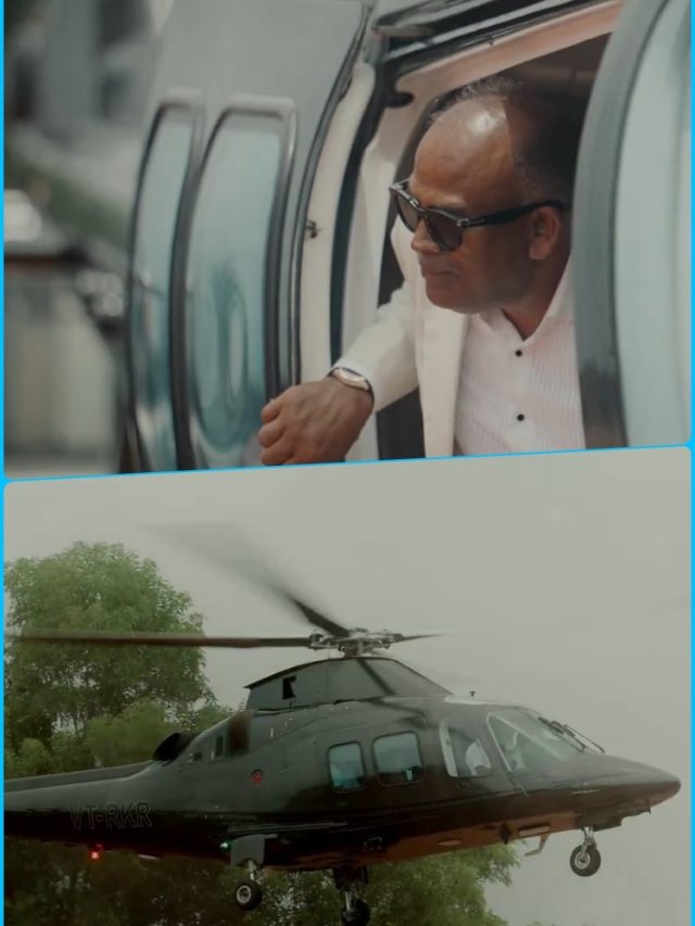 इसे कहते हैं स्वैग! फिल्मी स्टाइल में हेलिकॉप्टर से कार की डिलीवरी लेने पहुंचा शख्स