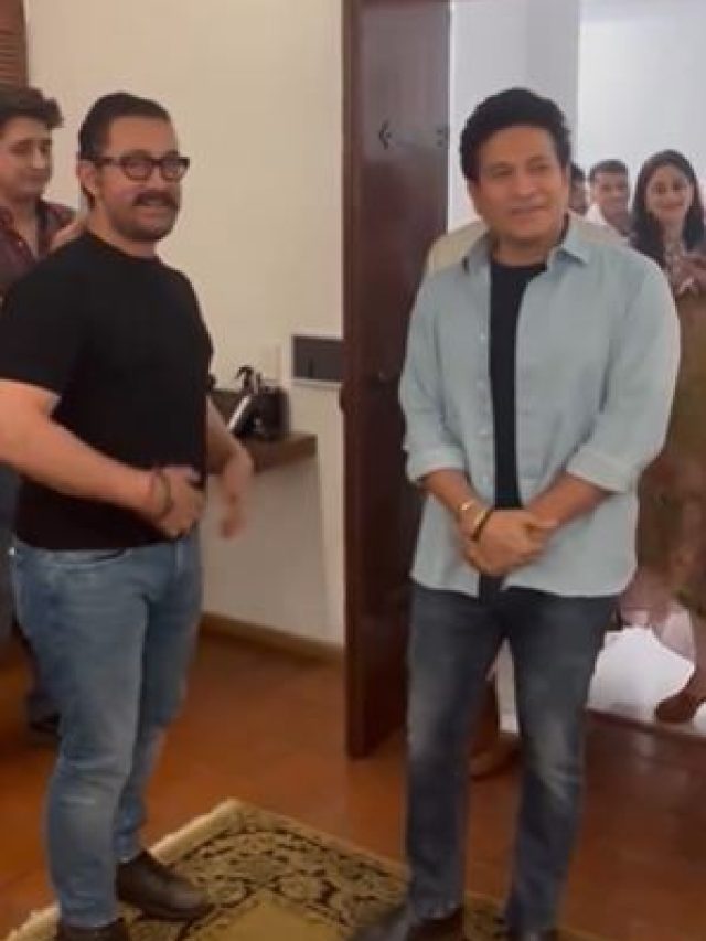 ...जब आमिर खान से मिलने पहुंचे क्रिकेट के 'भगवान', गूंजने लगा 'सचिन-सचिन', VIDEO