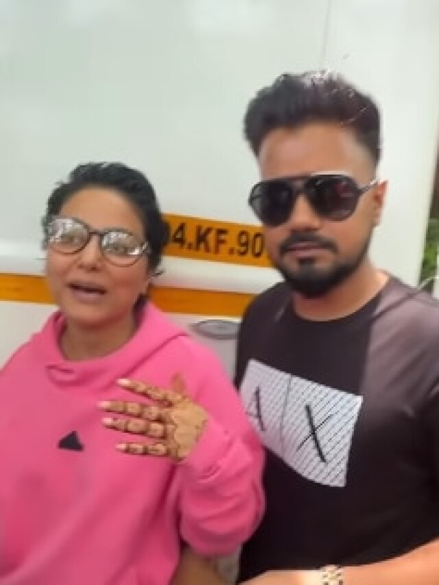 शादी के बाद पहली बार साथ दिखे हिना-रॉकी, कपल पर दिल हारे फैन्स, VIDEO वायरल