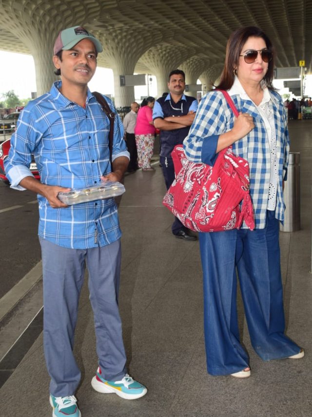 इंटरनेशनल ट्रिप पर चले फराह खान के कुक दिलीप, खुशी में पैप्स को एयरपोर्ट पर बांटी मिठाई
