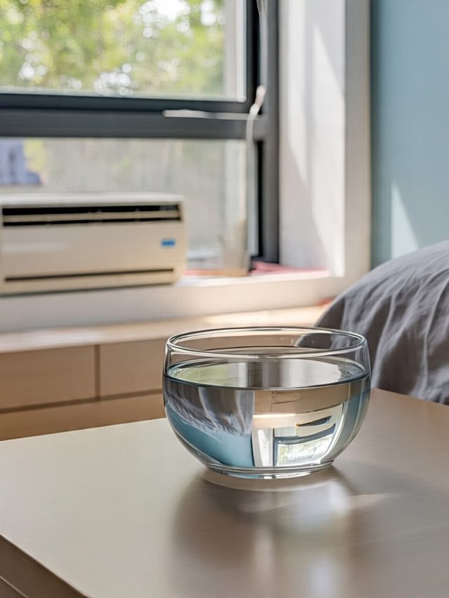 AC वाले कमरे में पानी का बर्तन क्यों रख रहे हैं लोग?