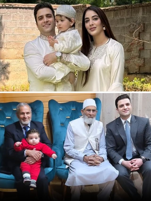 IAS अतहर की 4 पीढ़ियां... दादा, पिता और बेटे के साथ आए नजर, लाल ड्रेस में क्यूट लगा एहान