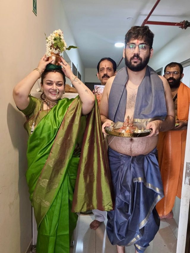 शादी के बाद एक्ट्रेस ने खरीदा करोड़ों का घर, पति संग की वास्तु शांति पूजा, हुई इमोशनल