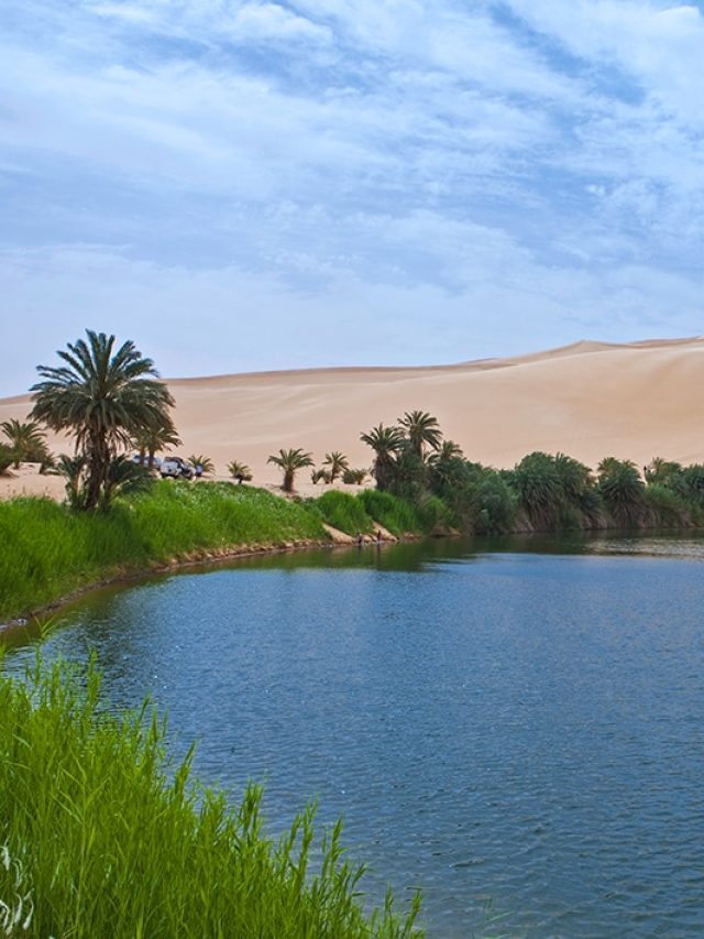 A lake that turns red in the Sahara? This Libyan oasis is unreal