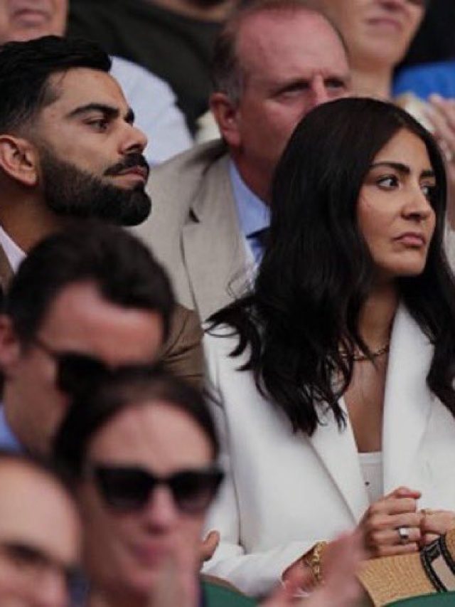 विराट-अनुष्का ने देखा विंबलडन, डैशिंग लगे क्रिकेटर, फोन में बिजी नजर आईं एक्ट्रेस