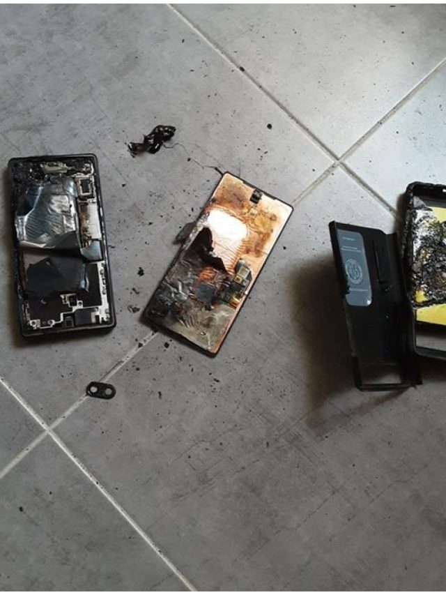 चार्जिंग पर लगे फोन में फिर लगी आग, जलकर हुआ खाक