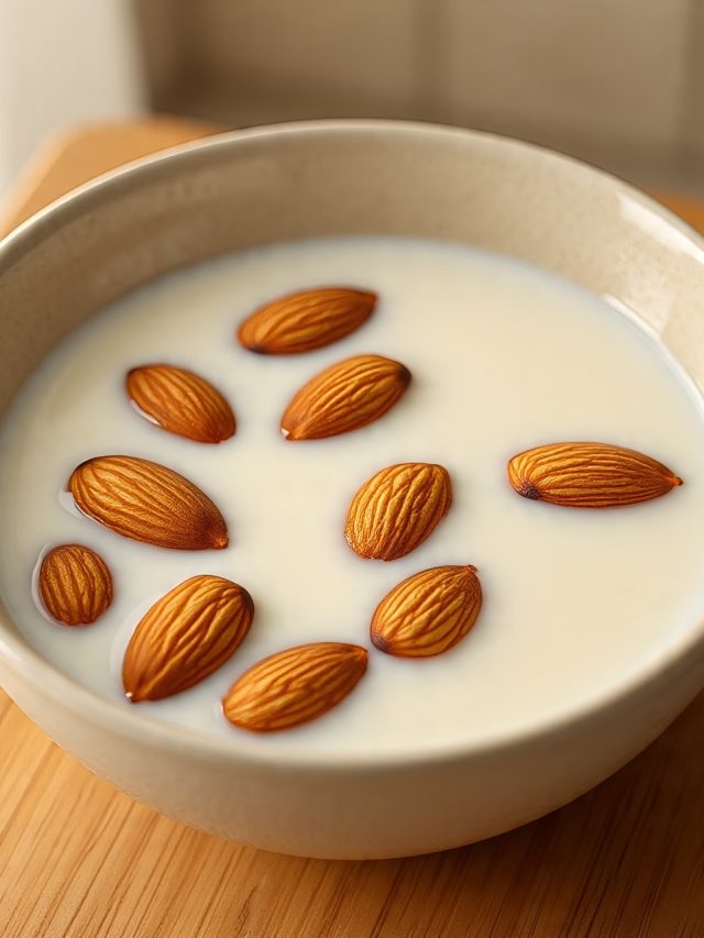 रातभर दूध में बादाम भिगाकर खाने से शरीर में क्या बदलाव होते हैं?