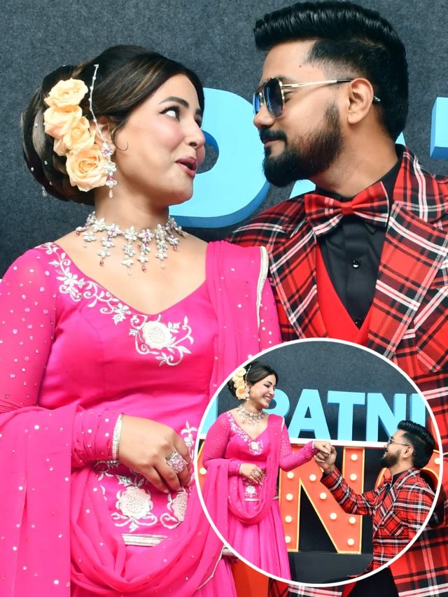 हिना पर लट्टू पति, कैमरे पर दुल्हन संग हुए रोमांटिक, किया Kiss-घुटनों पर बैठे, शरमाईं एक्ट्रेस