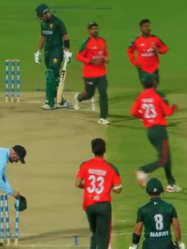 बल्ला पटका, आंखें दिखाई... मैदान पर आपस में भिड़े पाकिस्तानी बल्लेबाज, VIDEO