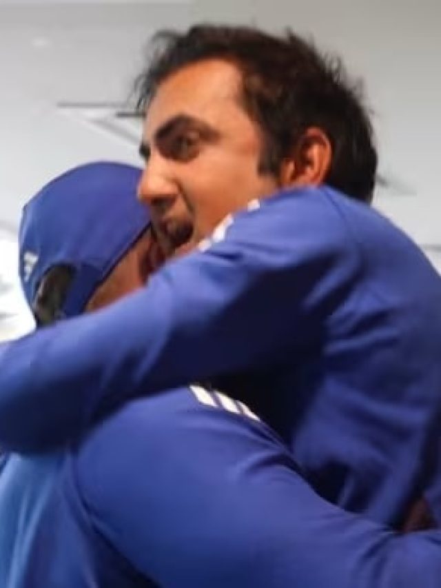 जीत के बाद गंभीर का दिखा अलग अंदाज, ड्रेसिंग रूम में किया 'वाइल्ड' सेलिब्रेशन