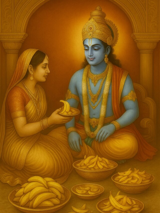 जब कृष्ण ने दुर्योधन का राज भोग छोड़ खाए थे केले के छिलके, पढ़ें ये दिलचस्प कथा