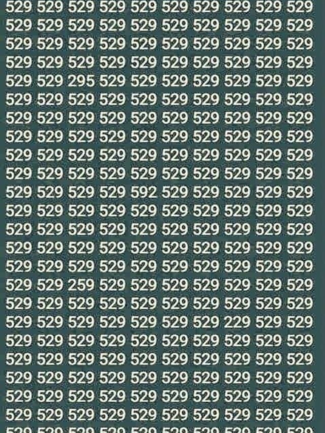 529 के बीच छिपा है 229, 10 सेकंड में खोजने का चैलेंज