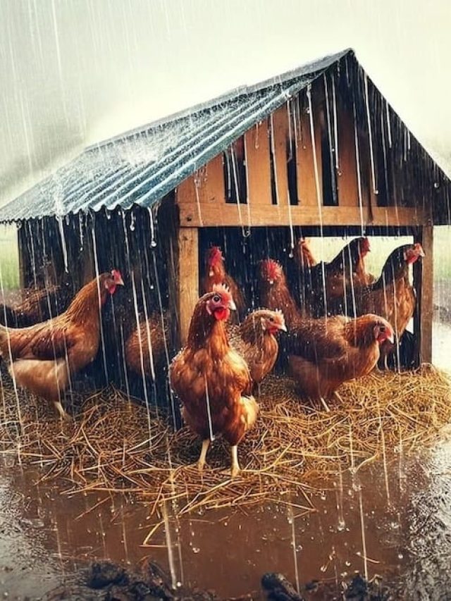 बरसात में मुर्गियां भी पड़ सकती हैं बीमार, देखभाल का जानें सही तरीका