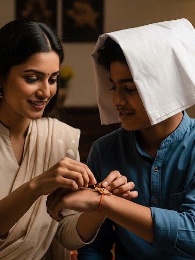 राखी बांधने से पहले भाई के सिर पर क्यों रखते हैं सफेद वस्त्र? सुख-समृद्धि से जुड़ा है ये रिवाज
