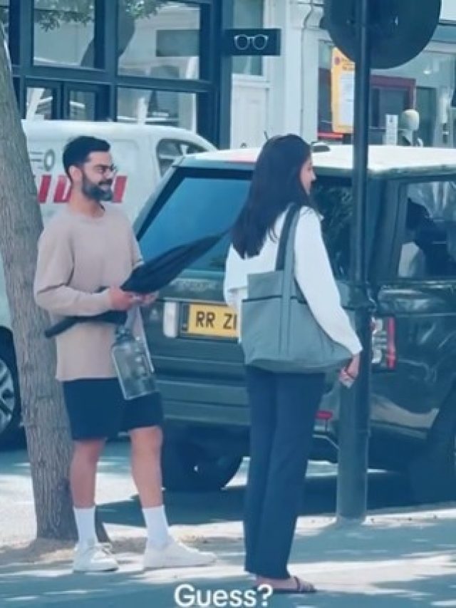 हाथ में काला छाता और पानी की बोतल, लंदन की सड़कों पर ऐसे घूम रहे विराट-अनुष्का, VIDEO