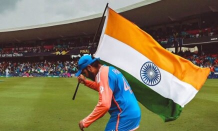 रोहित शर्मा ने तिरंगे संग शेयर की खास तस्वीर, T20 वर्ल्ड कप से है कनेक्शन