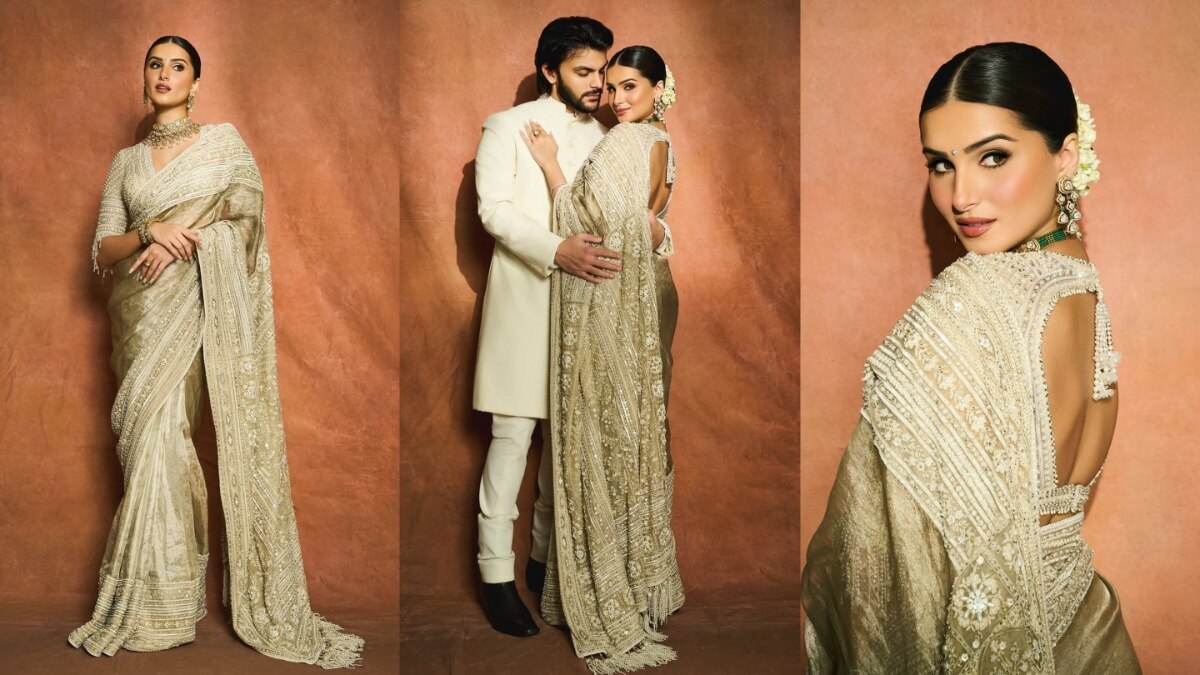 तारा ने वीर संग गणेश चतुर्थी मनाने के लिए पहनी मोतियों से सजी साड़ी, 1-2 नहीं इतने लाख है कीमत