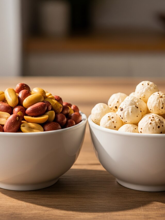 मूंगफली या मखाना... वजन घटाने के लिए क्या खाएं, जानें एक्सपर्ट की राय