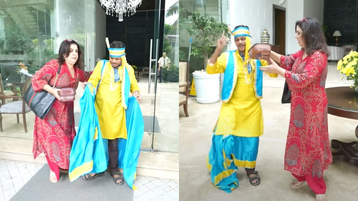 भांगड़ा करते हुए गिरी कुक दिलीप की धोती, शर्म से पानी-पानी हुईं फराह, फिर...