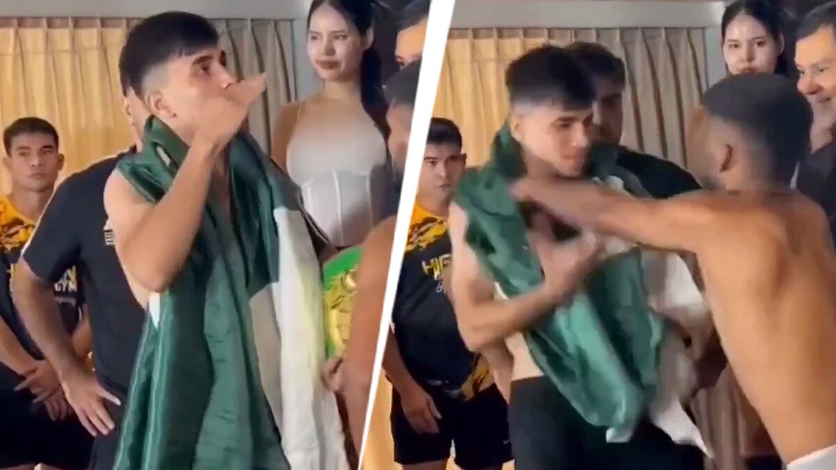 प्लेन क्रैश का इशारा कर रहा था पाकिस्तानी, भारतीय ख‍िलाड़ी ने न‍िकाली हेकड़ी, VIDEO