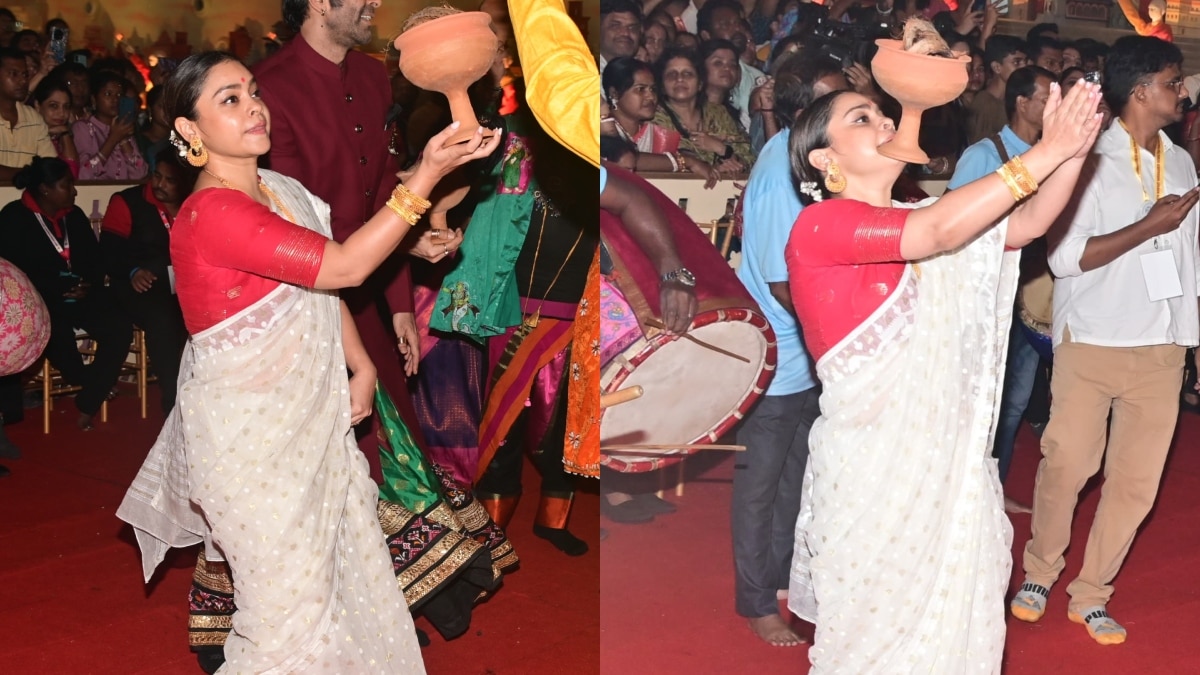 दुर्गा पूजा में जमकर नाचीं कपिल की ऑनस्क्रीन पत्नी, जबरदस्त डांस देख हैरान फैंस, Video