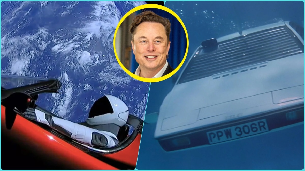 एक स्पेस में घूमती... दूसरी समंदर में गोते लगाती! Musk का यूनिक कार कलेक्शन