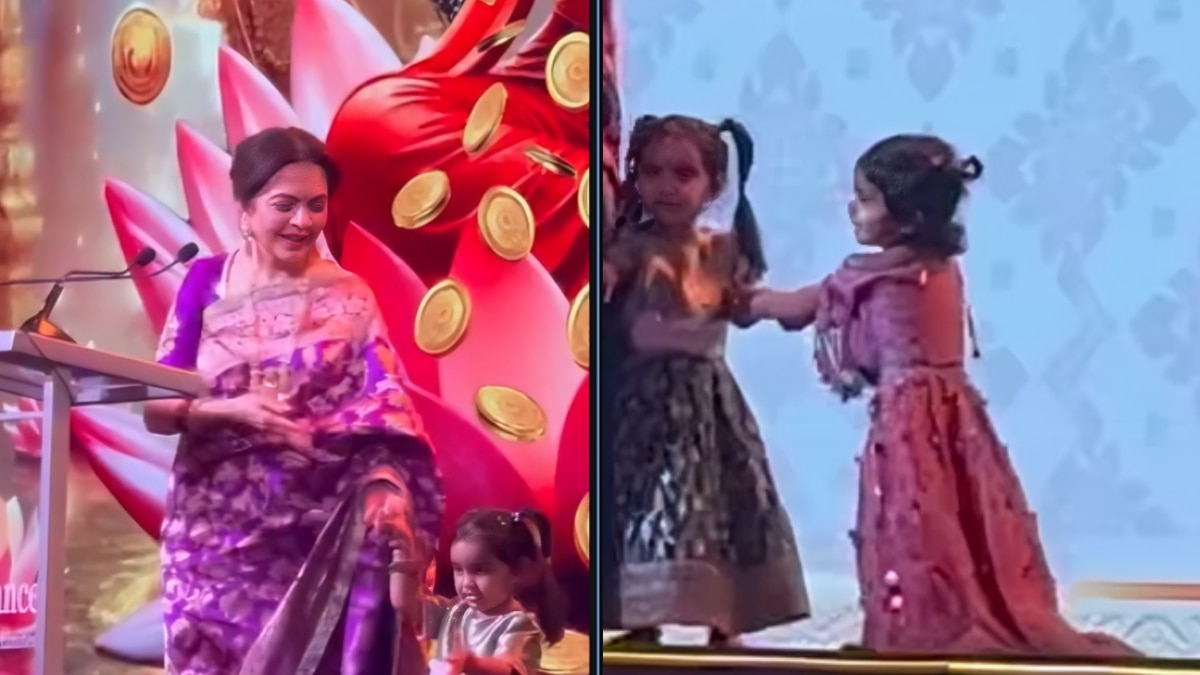 नीता अंबानी ने पोती-नातिन को बताया 'लक्ष्मी', लहंगे में जंची अंबानी फैमिली की राजकुमारियां