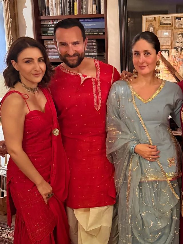 पटौदी-कपूर खानदान ने मिलकर मनाया दिवाली का जश्न, सैफ-करीना के नवाबी लुक पर फिदा फैंस