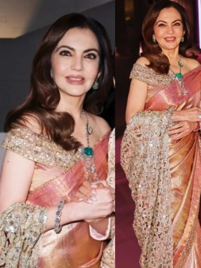 नीता अंबानी ने लंदन में दिखाया देसी अंदाज! चांदी के पल्लू वाली साड़ी में लगीं 'रॉयल डीवा'