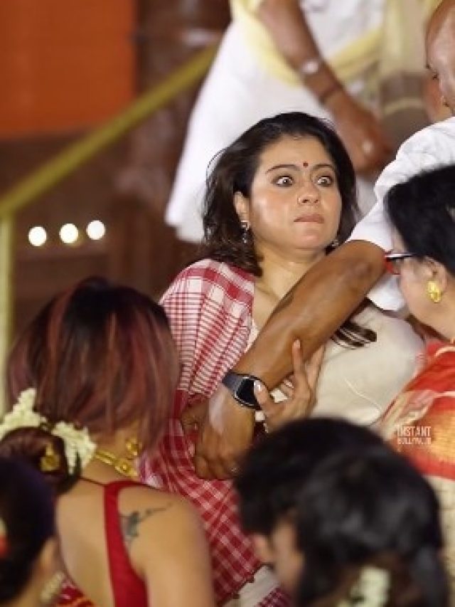 दुर्गा पंडाल में अचानक से काजोल को किसने खींचा? बिहेवियर देख चौंकी एक्ट्रेस, Video