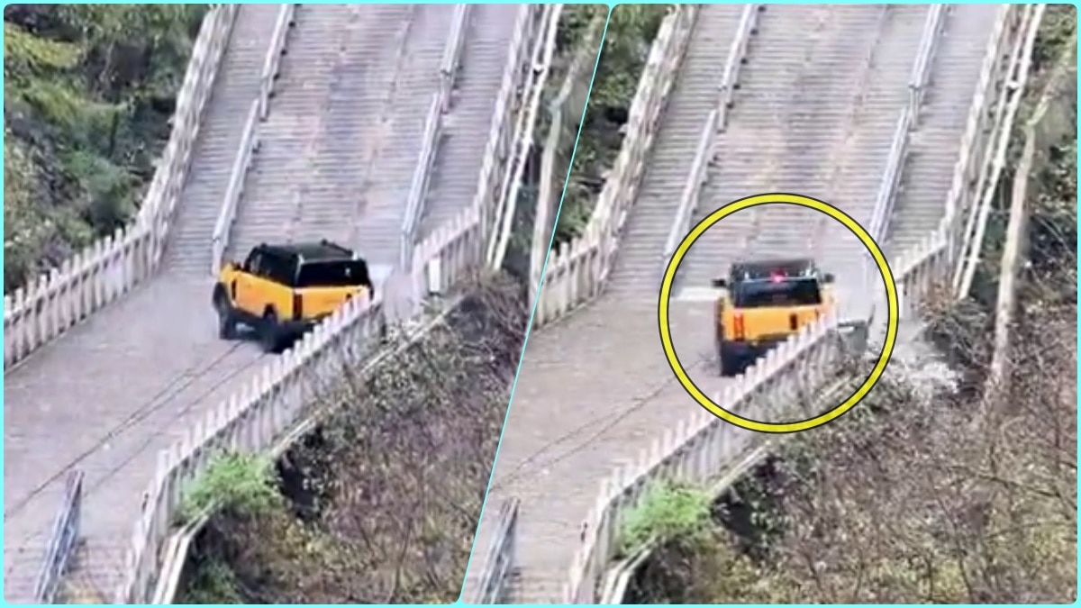 Land Rover की नकल चीनी कंपनी को पड़ी भारी! पहाड़ से गिरी कार