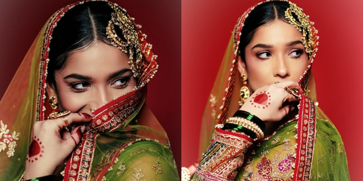 हरे लिबास में अनारकली बनीं अंकिता लोखंडे, पासा पहन लुक को दिया मुगलई टच