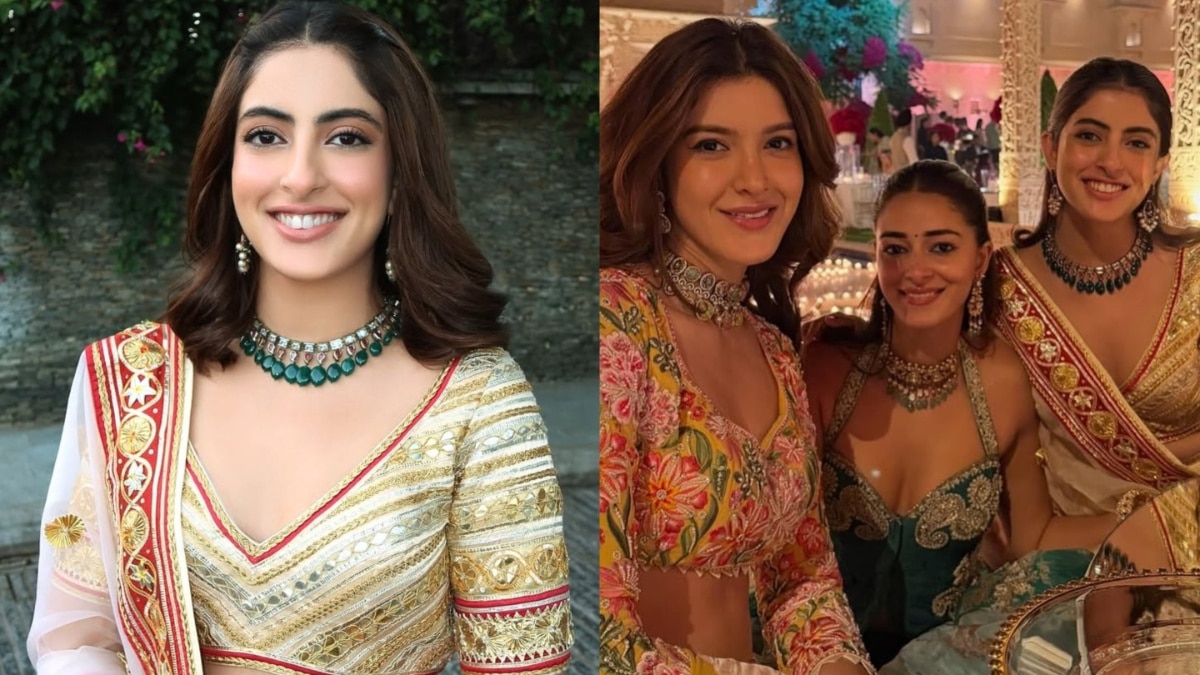 दोस्त की शादी में पहुंची अमिताभ की नातिन नव्या! लहंगा पहन अनन्या-शनाया को दी टक्कर