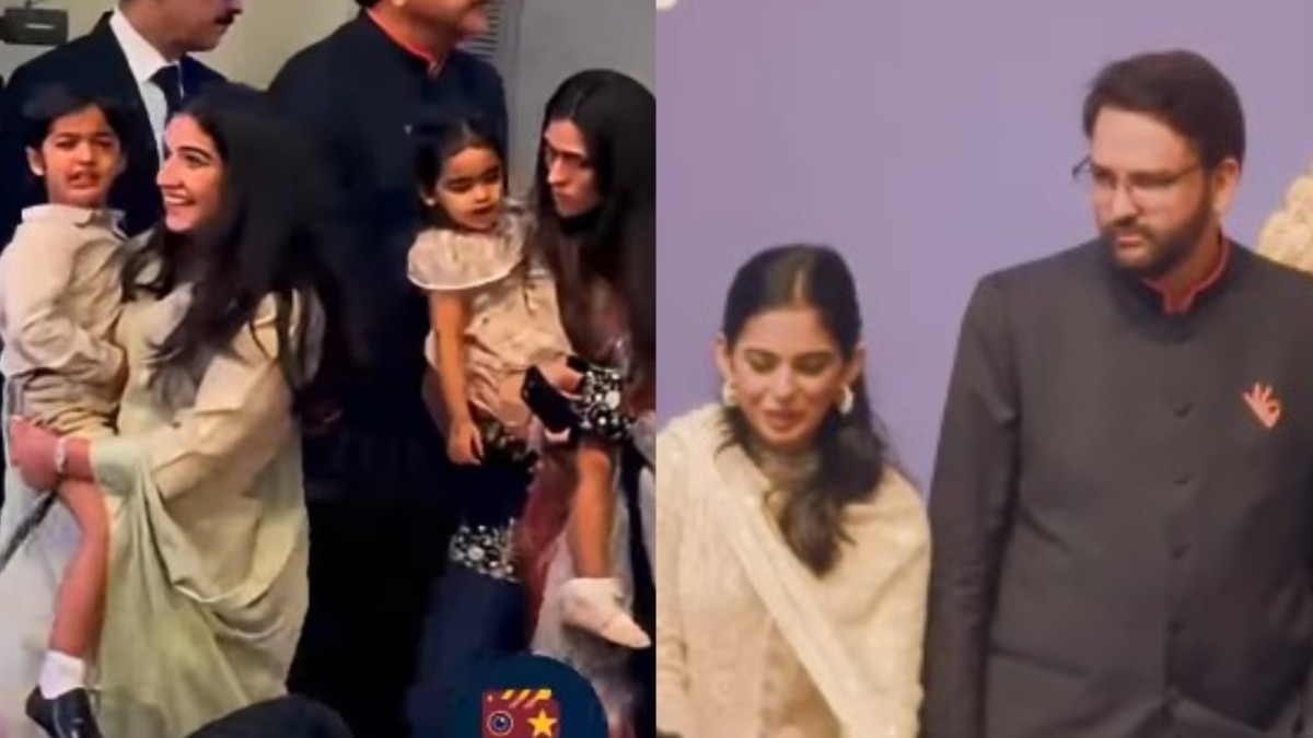 पति आनंद संग बिजी थीं ईशा, जुड़वां बच्चों को दोनों भाभियों ने संभाला, प्यारा VIDEO