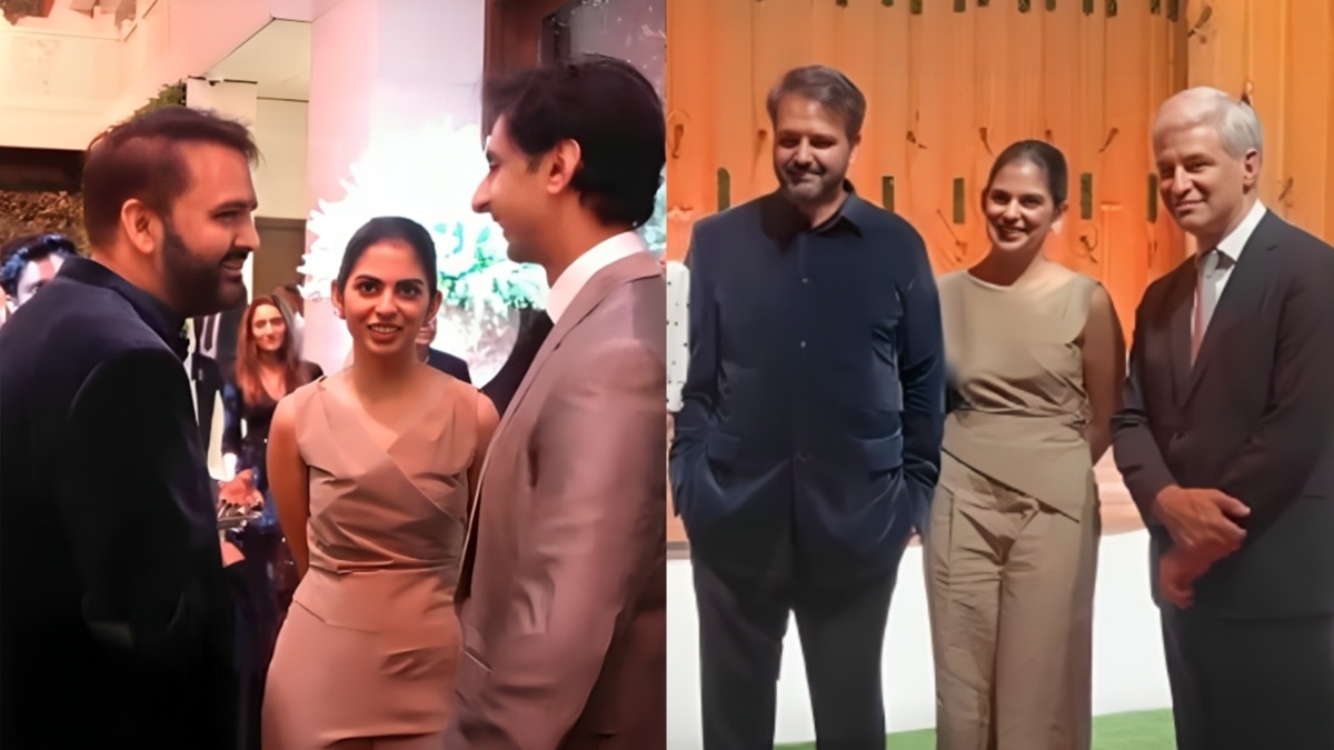 ईशा अंबानी ने पति आनंद संग किया विदेशियों का स्वागत, जोड़ी लगी कमाल, VIDEO