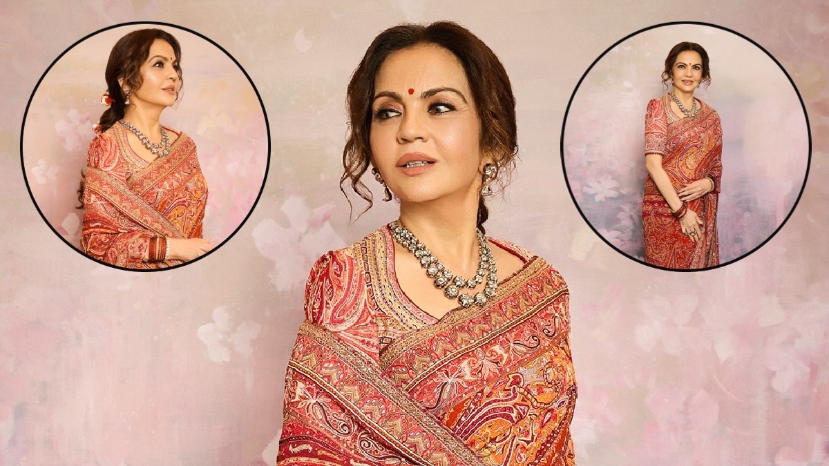 नीता अंबानी का एक और रॉयल अवतार, डायमंड्स के खूबसूरत हार पर टिकीं सबकी नजरें