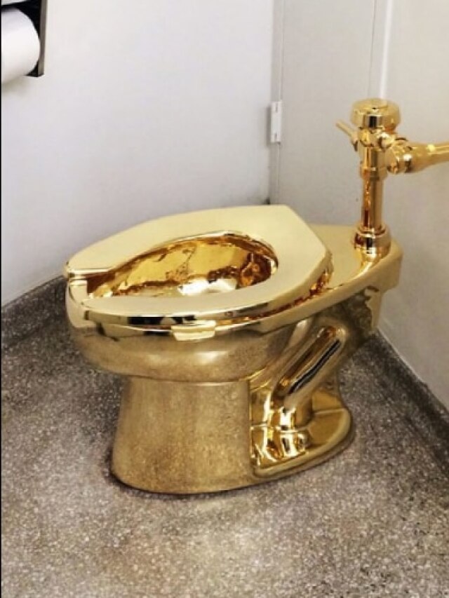 The Gold Toilet Offered to Trump Just Sold—But Its Twin Is Still Missing