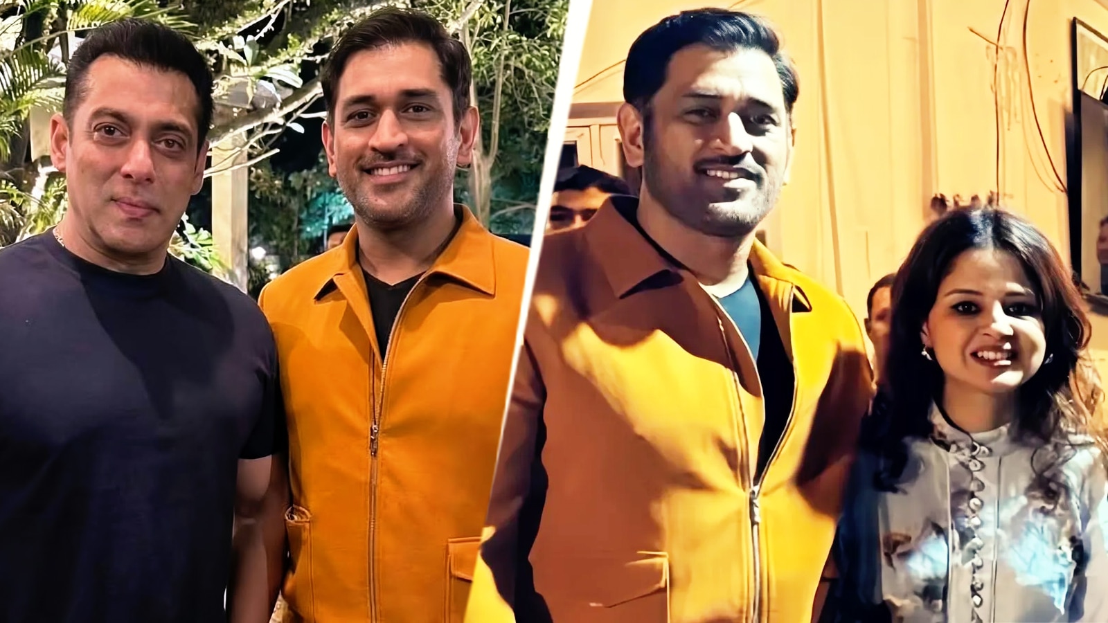 सलमान खान संग धोनी ने स्वैग से दिया पोज, पर पत्नी साक्षी ने लूट ली लाइमलाइट, Photos