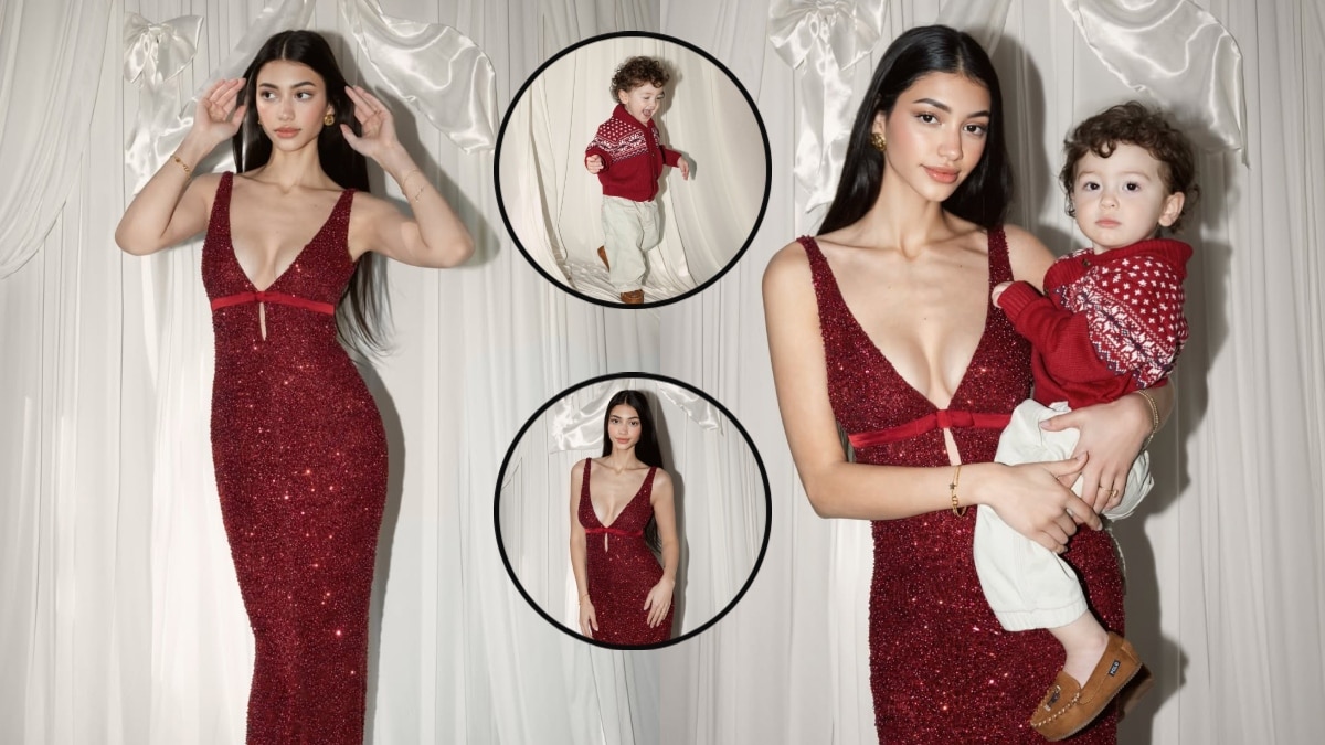 बोल्ड रेड शिमरी ड्रेस में अनन्या पांडे की बहन ने ढाया कहर, बेटे रिवर की क्यूटनेस पर सब फिदा