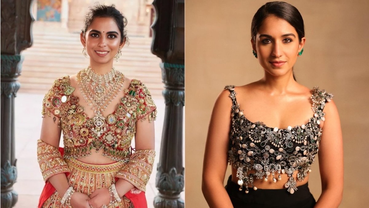 ईशा का स्टाइल कॉपी कर इतराईं राधिका, जेवरात जड़ा ब्लाउज पहन छाईं ननद-भाभी