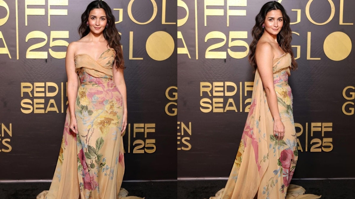 फूलों से सजा गाउन, डायमंड इयररिंग्स..Red Sea Film Festival में आलिया का जलवा, छा गया लुक