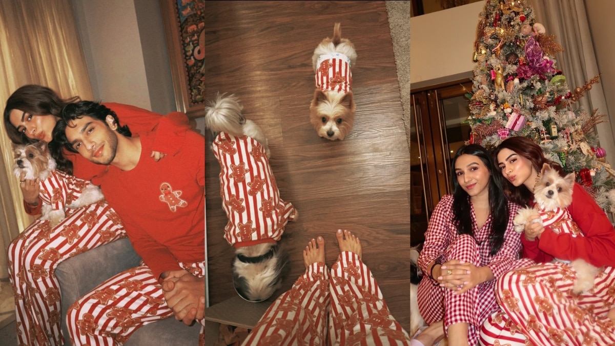 खुशी कपूर ने 'BF' वेदांग रैना संग मनाया क्रिसमस, Pet Dogs को पहनाए अपने जैसे महंगे कपड़े