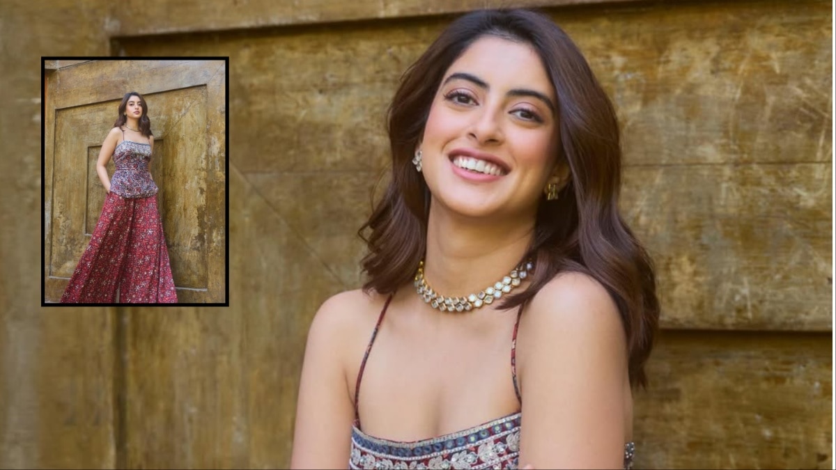 महंगा शरारा सेट पहन इतराई बच्चन परिवार की लाडली, स्लीवलेस कुर्ती ने दिया ग्लैमरस टच..Photos