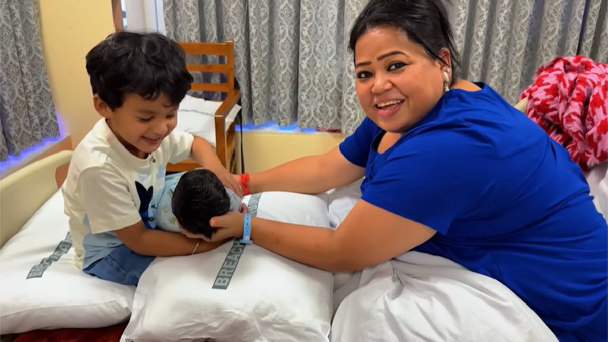 भारती के बेटे काजू की तस्वीर हुई लीक, कॉमेड‍ियन ने बताया वायरल तस्वीरों का सच