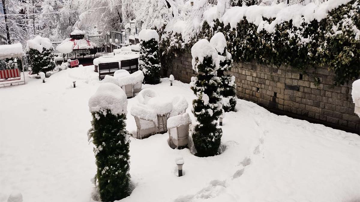 बर्फबारी से पहाड़ों की खूबसूरती में लगे चार-चांद, खिल उठे पर्यटकों के चेहरे!